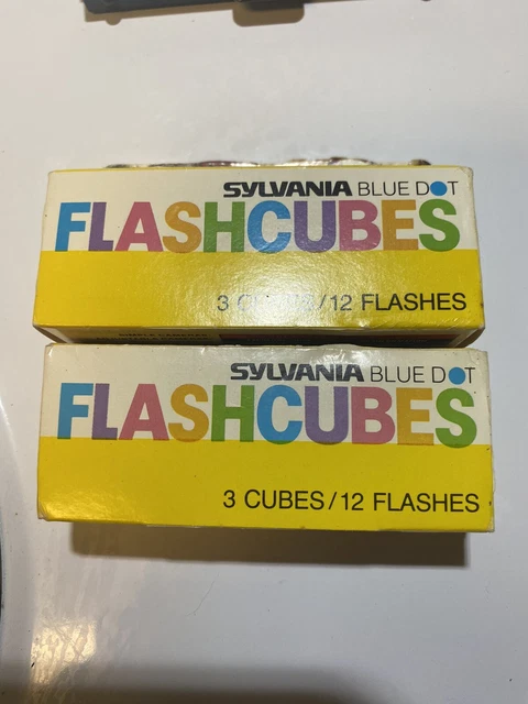 New Old Stock Sylvania Blue Dot Magicubes 6 Cubes 24 Flashes, New In Box