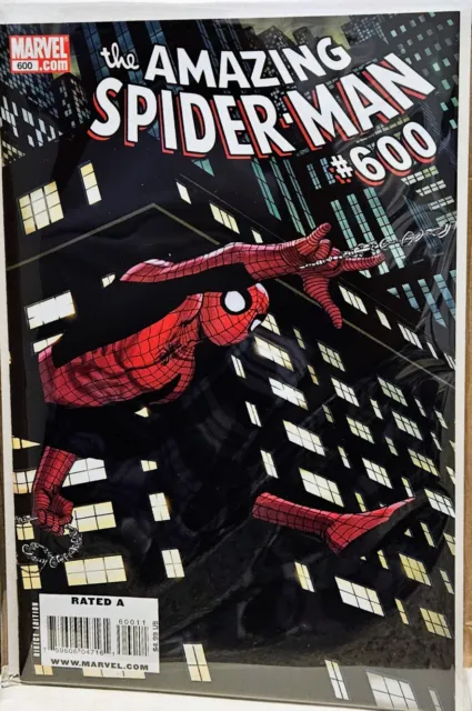 THE AMAZING SPIDER-MAN #600 Marvel 2009 JOHN ROMITA Jr WRAP AROUND COVER