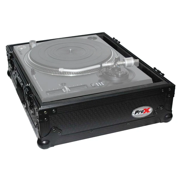 ProX T-TT Black DJ Turntable ATA Flight Road Ready Case Pair Technics, Vestax 3