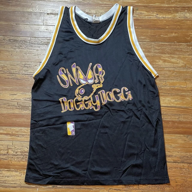 SNOOP DOGGY DOGG バスケシャツ 90s vintage SNOOP DOGG JERSEY RAP DOG SHIRT MESH OVER ORANGE SILKY OLD
