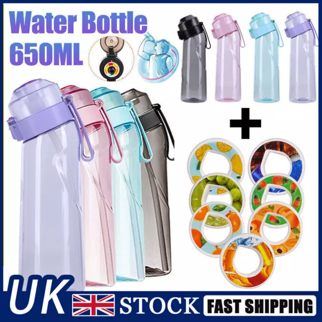 650Ml Air Water Bottle with 7 Fruit Pods Included. Flavoured Water Bottle Up