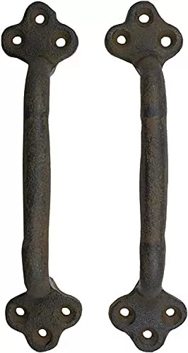 Door Handle Barn Door Rustic Handles – 9” Gate Handle – Vintage Cast Iron Gat...