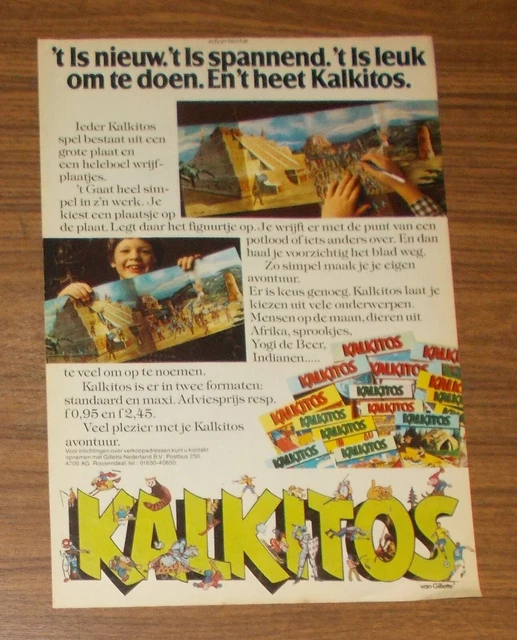 Album Kalkitos Neuf 1978 Gillette Italy – Vintage Collection