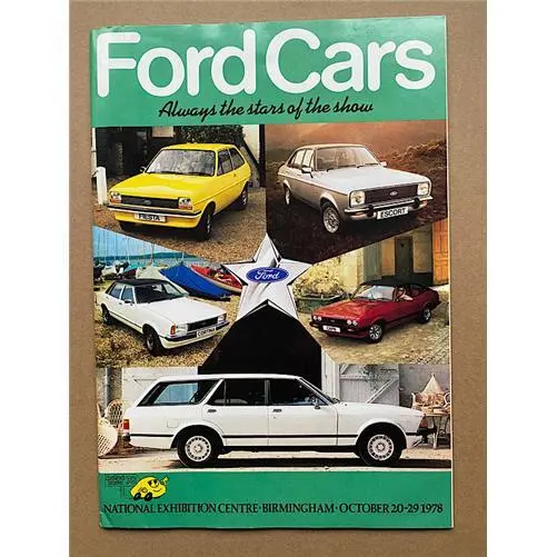 FORD CARS ALL THE STARS OF THE SHOW 1978 BROCHURE Colour booklet printed for the