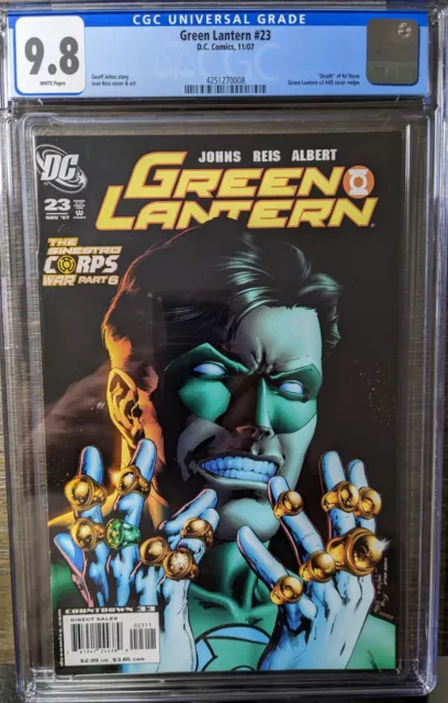 Green Lantern #23 - Cgc 9.8 - Green Lantern V3 #49 Cover Swipe - Ke'haan Death