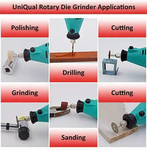 Kit de herramientas eléctricas rotativas Mini Grinder para lijar, cortar,... 3