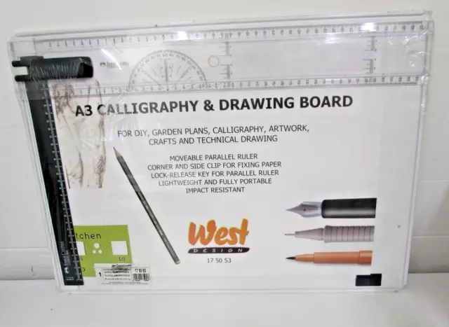 Faber-Castell Contura A3 Kalligraphie & Zeichenbrett West Design 175053 NEU SELTEN