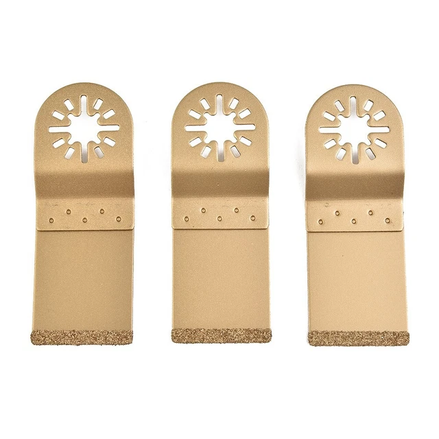 3PCS Oscillant Multi Outil Scie Lames Set Carbure for Oscillant Puissance Outil