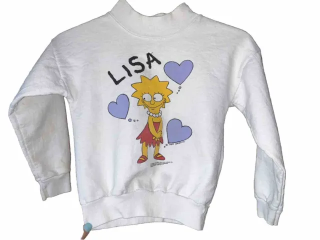 Vintage 90’s Lisa Simpson Crewneck Sweatshirt Kids 5-6