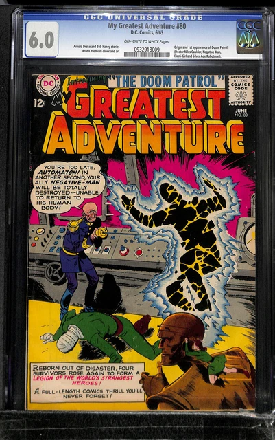 My Greatest Adventure #80 CGC 6.0 DC 1963 1st Doom Patrol! N1 939 cm clean