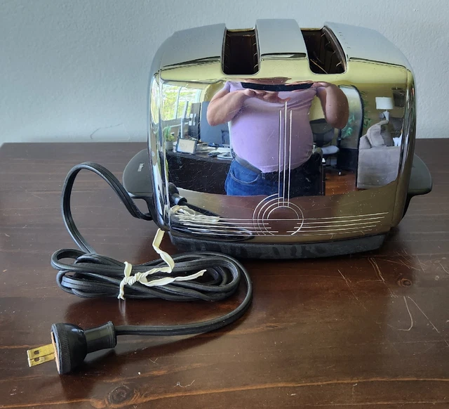 SUNBEAM T20C MID Century 1950s Radiant Control Chrome Toaster Tested