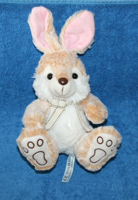 Simba Toys Nicotoy Doudou Peluche Lapin Assis 28 Cm Beige Roux Blanc Kom9