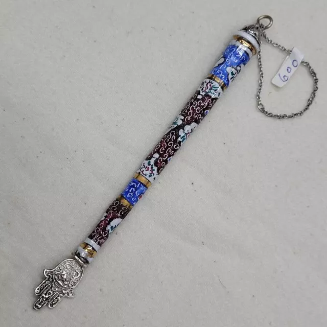 Enamel Torah Yad pointer 2 different Yads with blue or brown colors handmade