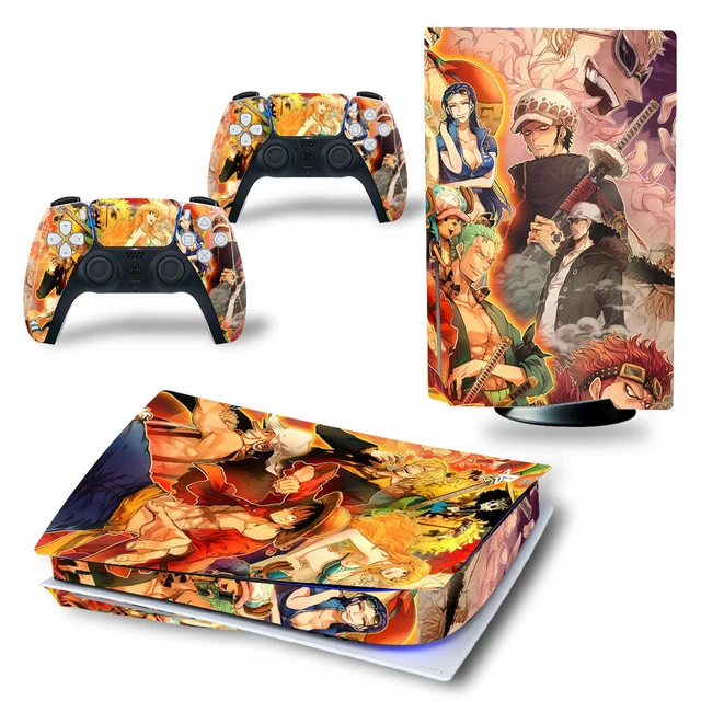 Sticker PS5 One Piece Trafalgar Law Autocollant Playstation Console & Manette