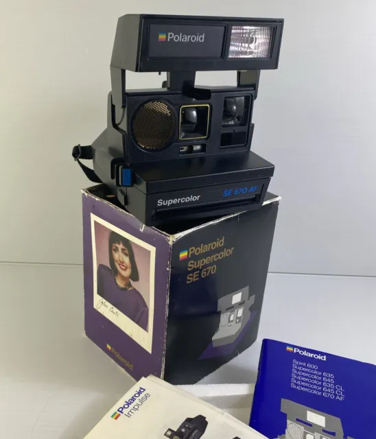 Polaroid Supercolor SE 670AF & Strap in Original Box & Instructions- Rare Model