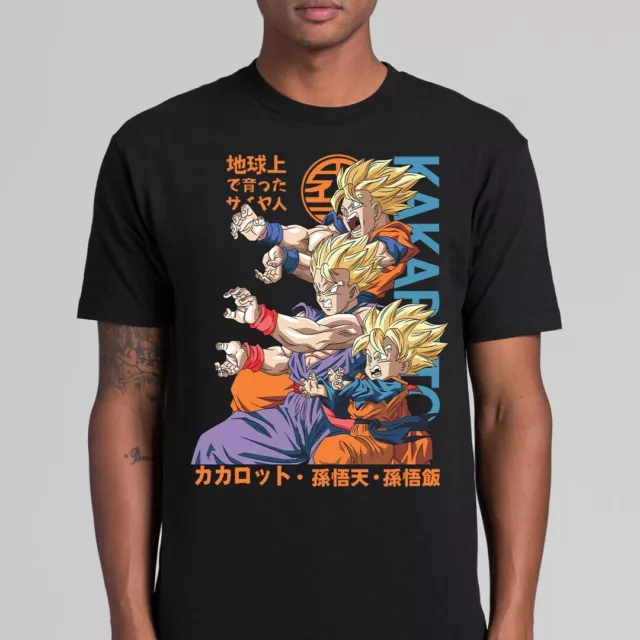 Dragon Ball Goku Gohan Goten V2 T-Shirt Japanese Anime Tee 2