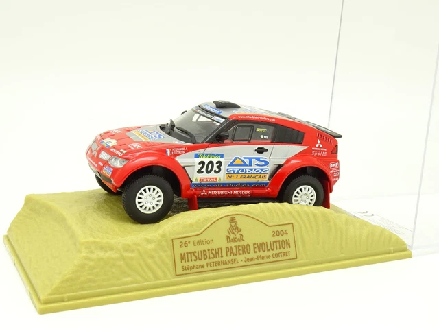 Lot De 2 Maquettes Norev 1/43 : Mitsubishi Pajero Evolution + Mercedes 280GE Rallye Paris-Dakar - Neuf Avec Présentoir
