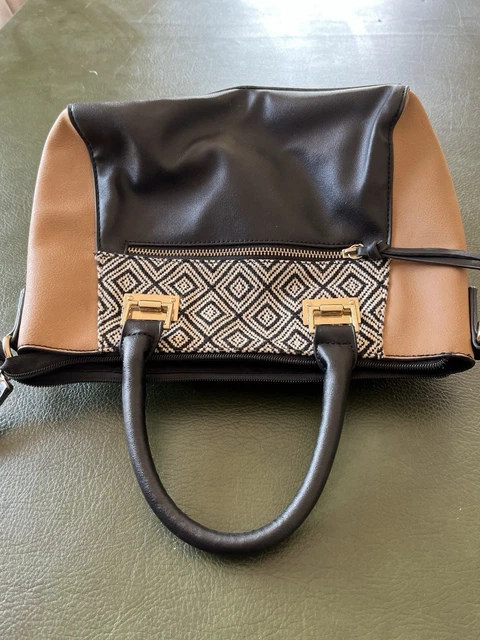Sac à Main Vintage EDOARDO GIANNOTTI – Noir Simili Cuir – Élégance Femme