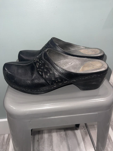 Dansko Shyanne Black Slip on clogs size 11.5-12