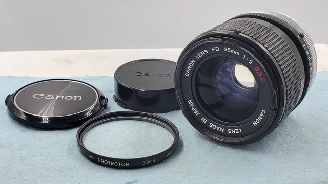 SERVICED! [ MINT ] CANON FD 35mm F2 S.S.C. SSC  Wide Angle Lens From JAPAN #023