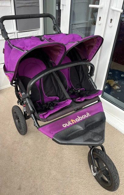 Out n About Little Nipper Double Buggy. Used. Please See Description.