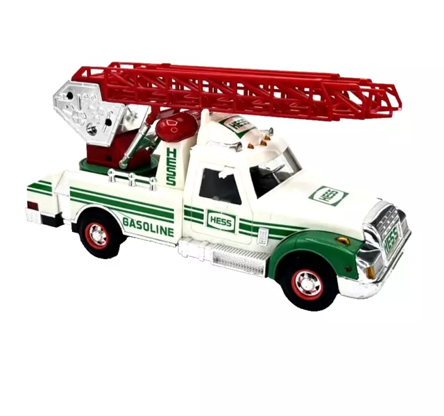 Hess Gasoline Toy Rescue  Truck  White Green Red  1994 VTG