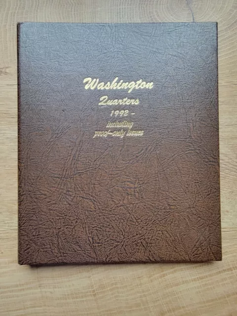 Rare: DANSCO ALBUM No. 8141 WASHINGTON QUARTERS W/ PROOFS  - w/coins