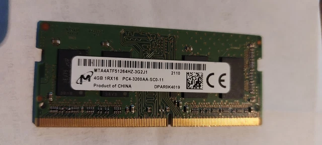 Barrette RAM Kingston 8 Go DDR4 3200 - Format SO-DIMM Pour Portable, Compatible Dell, HP, Lenovo, Acer, Occasion Testée