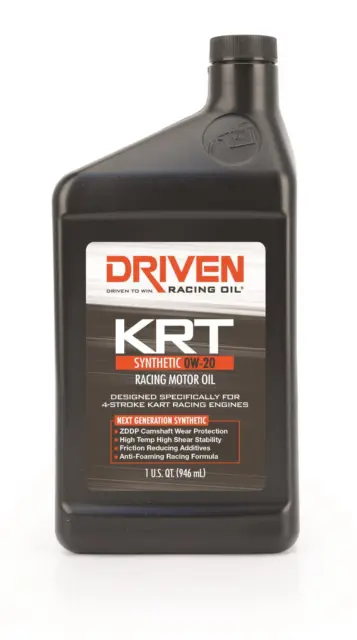 Driven Racing Oil 03406 KRT 0W-20 Synthetic Kart Racing Oil