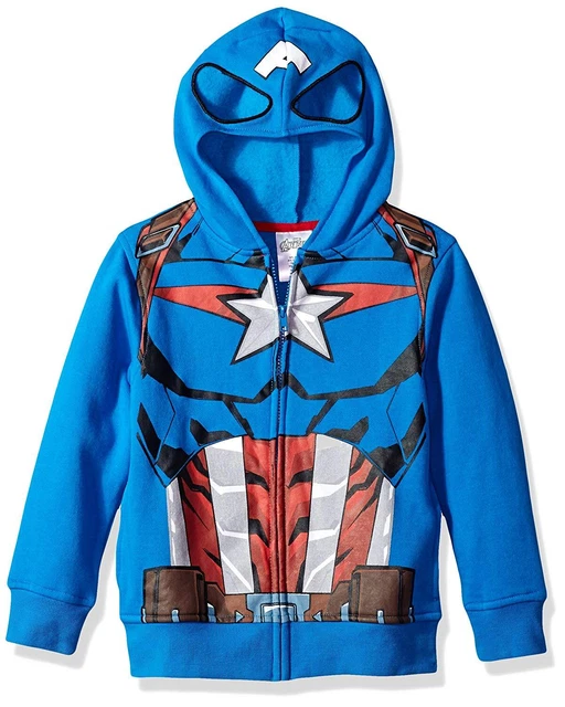 Marvel Captain America Big Boys' Costume Hoodie, X-Large (18/20)