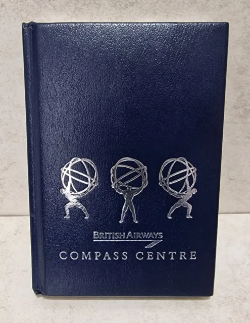 British Airways Compass Centre Mini World Atlas Staff Issue Bartholomew RARE VGC