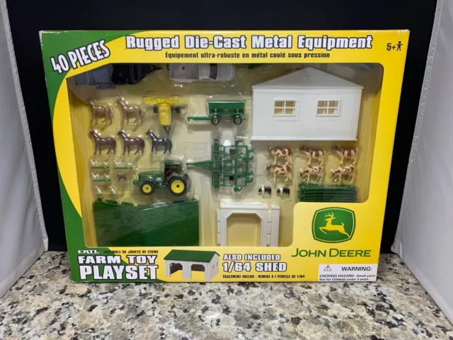 2004 Ertl 40 Piece John Deere Farm Toy Play Set Sealed Die Cast 1/64 NRFB Rare