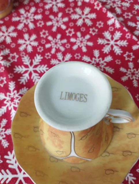 servizio da caffè per 6 persone in porcellana di Limoges, bellissimo ed elegante 3