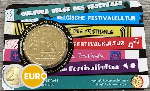 2,50 euros Belgique 2023 Culture des festivals BU FDC Coincard FR et NL
