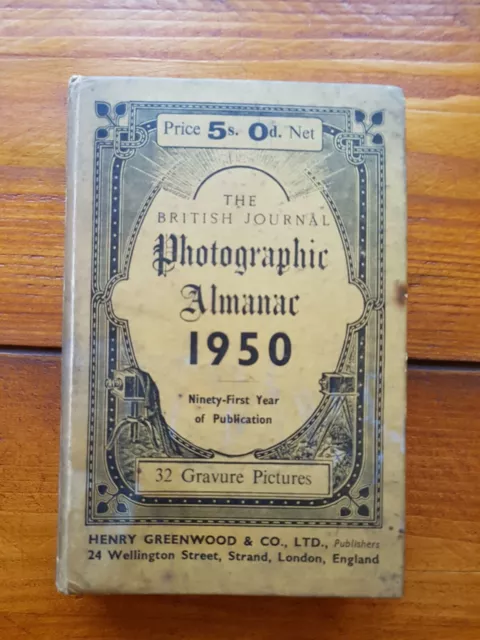 The British Journal Photographic Almanac 1950 Hardback. £6.50 plus P&P