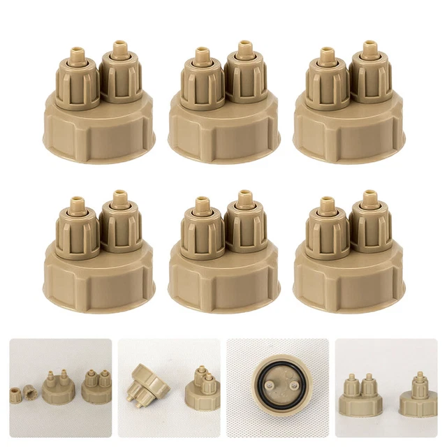 6 Pcs Aquarium Plants System Accessories DIY Reactor Oul Diffuser Bottlecaps Air