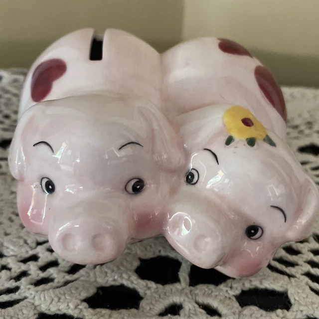 Lefton 2003 Pigs Small Coin Bank