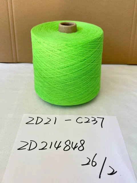 Zhongda 100% Pure Cashmere Yarn 2/26 NM Green HAND & MACHINE KNITTING