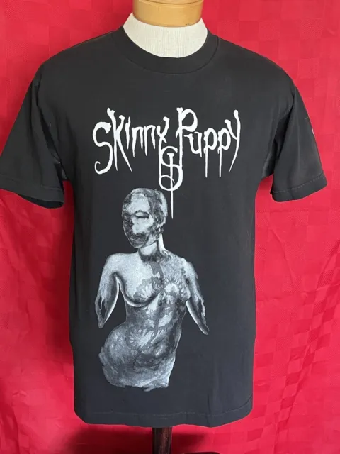 Vintage PERFECT Skinny Puppy Live Shapes for Arms Concert Tour Shirt Medium 2