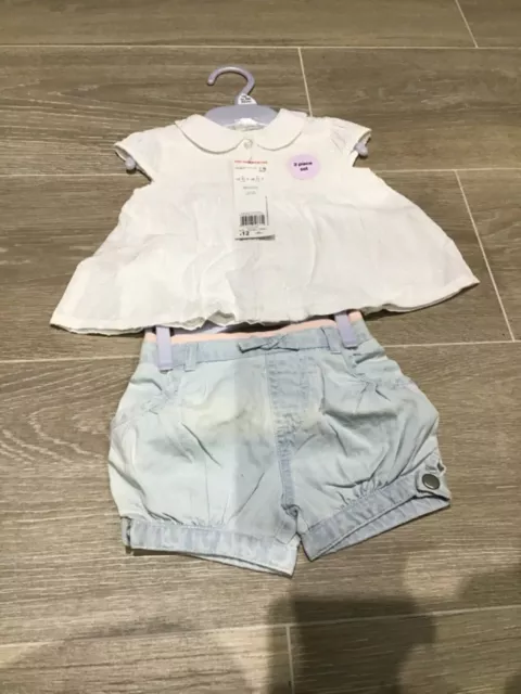 Tesco white shorts sale