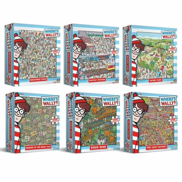 Wheres Wally 1000 Piece Jigsaw Puzzle 68cm x 50cm Assorted