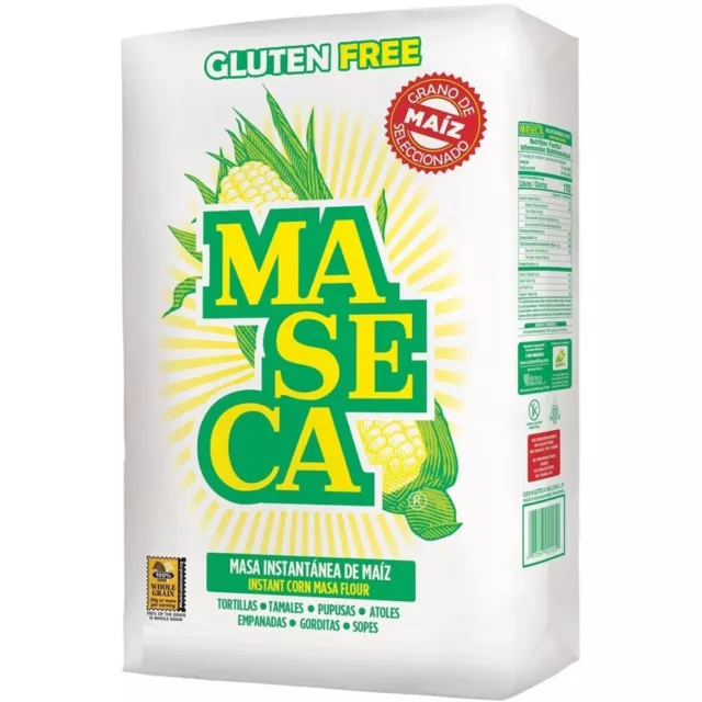 Maseca 22 Lb Bag Corn Masa Flour Gluten Free Kosher Instant 100% Natural Cooking