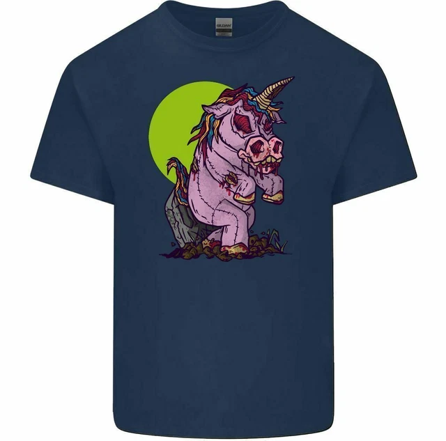 A Zombie Unicorn Divertente da Uomo T-Shirt Halloween