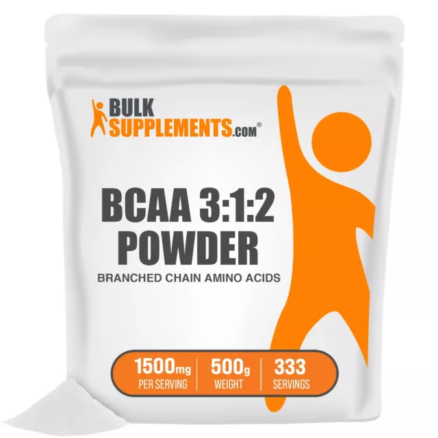 BulkSupplements BCAA 3:1:2 Powder 500g - 1500 mg Per Serving