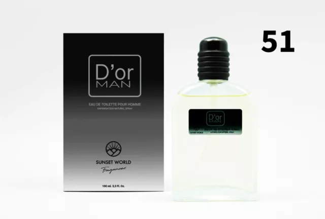 De or Eau De Toilette Pour Homme Spray 100 ML - Sunset World Fragances