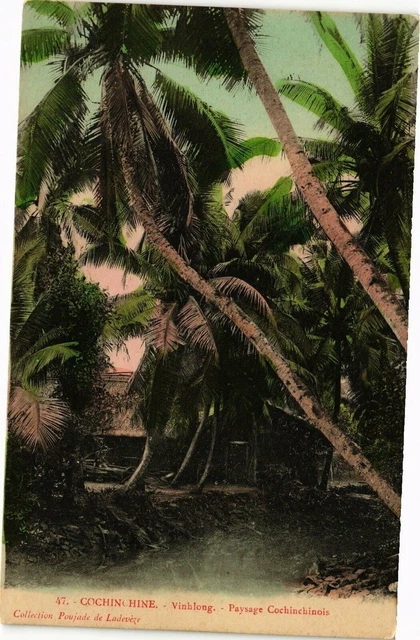 Vietnam Indochina CPA AK COCHINCHINE Vinhlong Payasage cochinchinois (193698)
