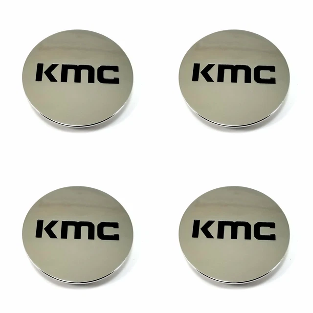 4 KMC Wheels Chrome Wheel Center Hub Caps for 5/6Lug KM700 Revert