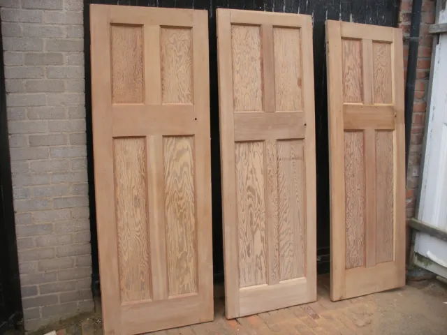 Reclaimed 1930s to 1950s 4 panel stripped pine doors.