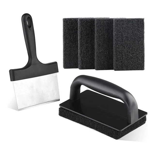Blackstone Set Pulizia Griddle Spugne Spazzole Piatte con Grillsch da 6 pollici E8Q9