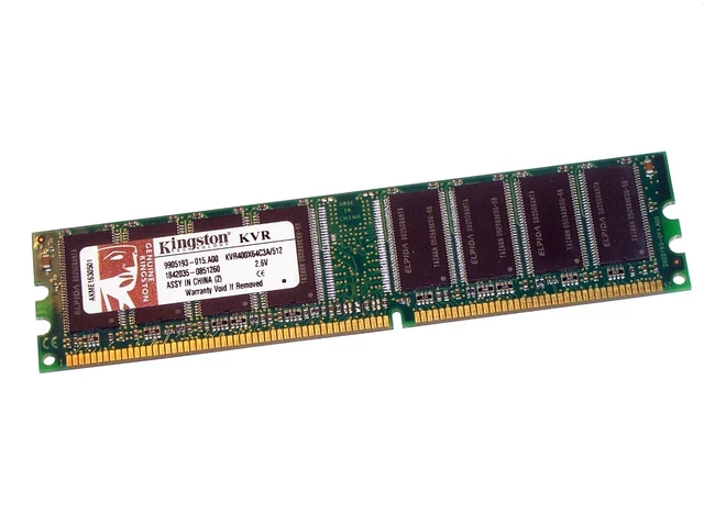 MEMORIA RAM KINGSTON KVR400X64C3A/512 PC3200 400MHz 512 MB DDR-RAM